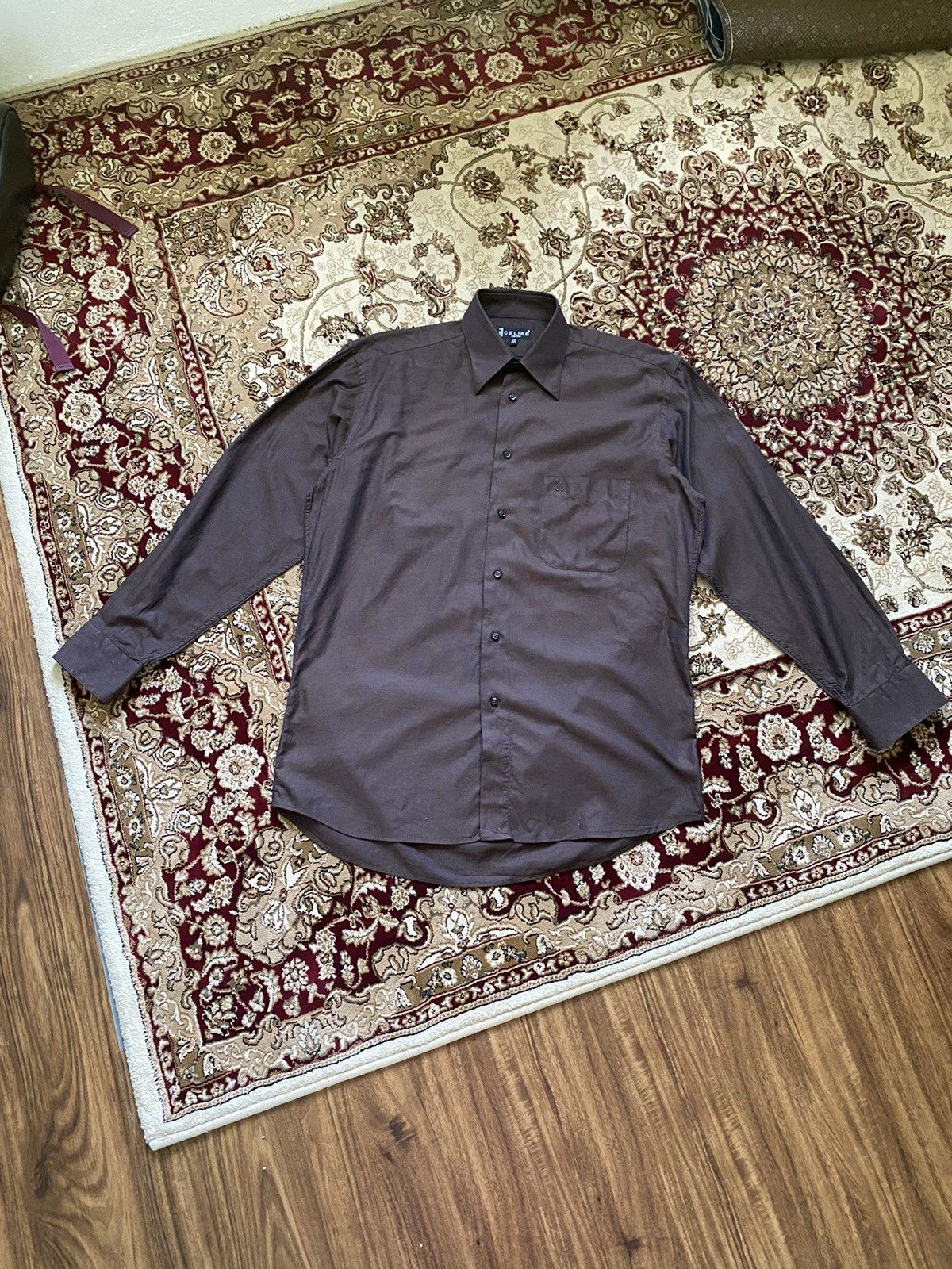 Celine × Vintage Vintage 90s Celine Homme Button Up Shirt Size US L / EU 52-54 / 3 - 2 Thumbnail