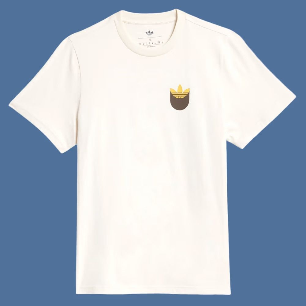 Adidas adidas Skate Trefoil Shade T-shirt Mens XL White Wonder White/Rustic Size US XL / EU 56 / 4 - 1 Thumbnail