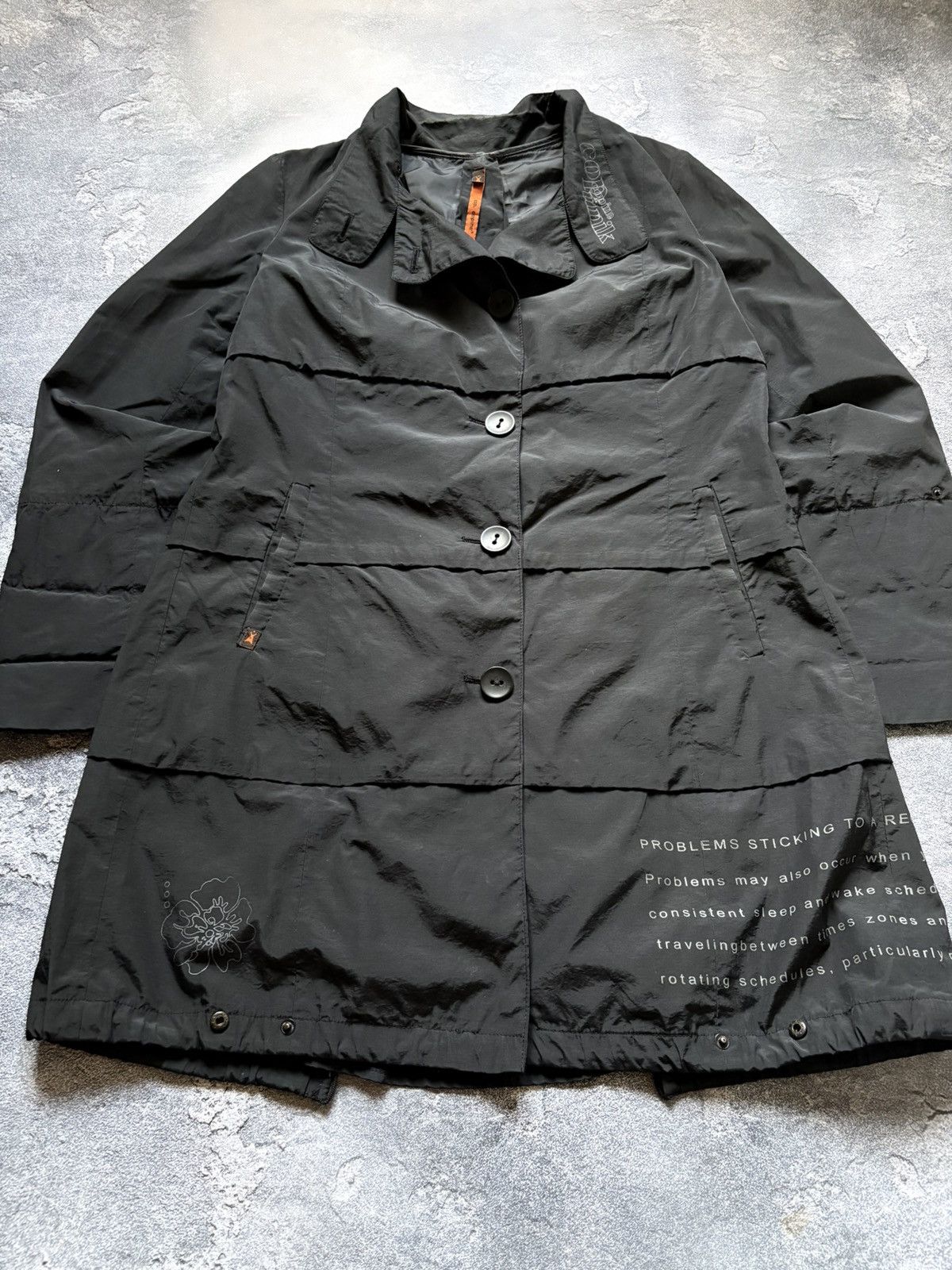 Cop Copine Vintage Cop Copine Avant Garde Black Coat Jacket Size XS / US 0-2 / IT 36-38 - 3 Thumbnail