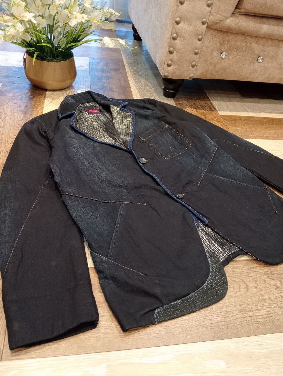Marithe + Francois Girbaud MARITHE FRANCOIS GIRBAUD JAPAN DENIM INDIGO TAILORED JACKET Size US M / EU 48-50 / 2 - 7 Thumbnail