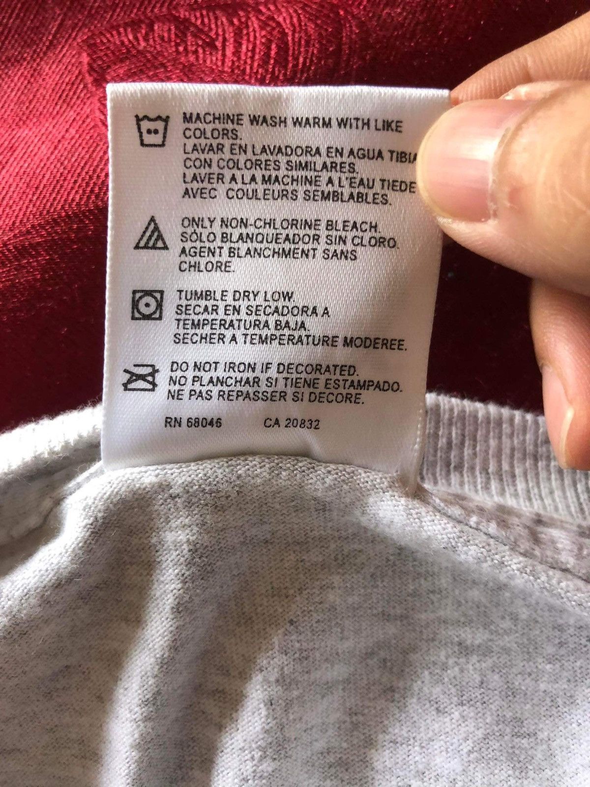 Band Tees Grey Size US L / EU 52-54 / 3 - 5 Thumbnail