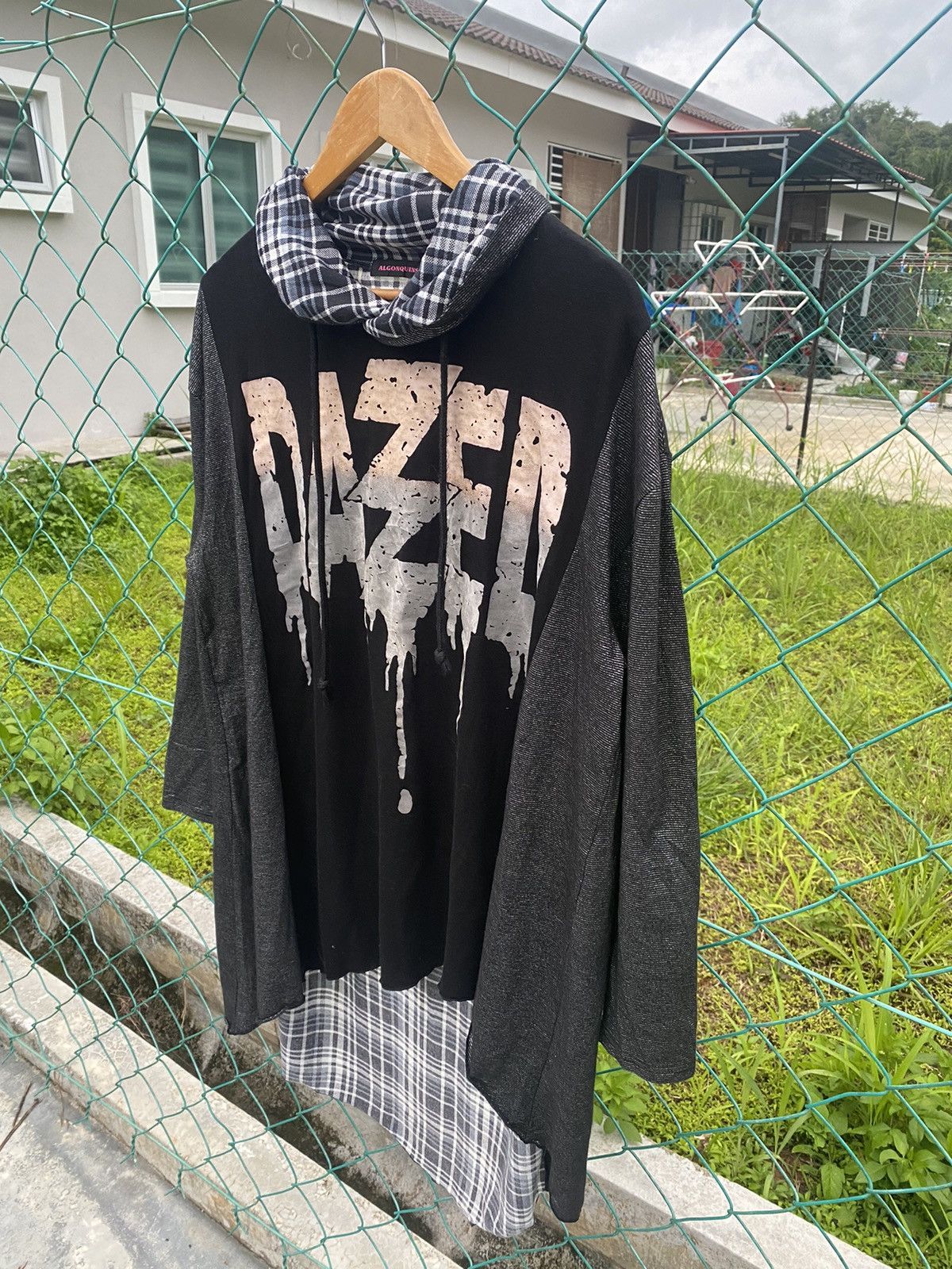 Japanese Brand Algonquins DAZER spellout reconstructed punk shirts Size XL / US 12-14 / IT 48-50 - 4 Thumbnail