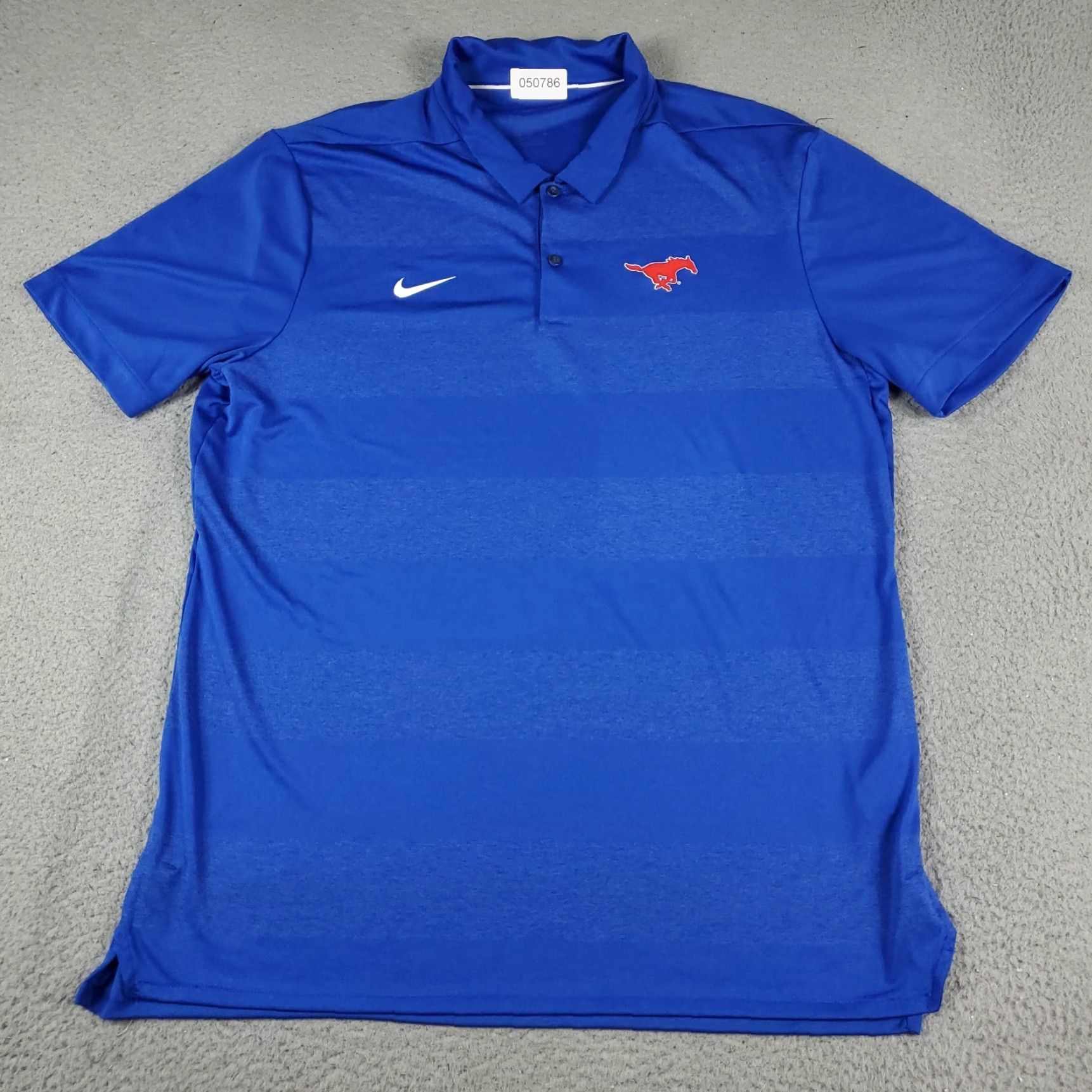 Nike Nike Polo Shirt Mens XL Blue Swoosh Dri Fit Golf Casual Short Sleeve polo shirt Nike Golf XL Men Blue Swoosh Dri-Fit Casual Short Sleeve Size US XL / EU 56 / 4 - 2 Thumbnail
