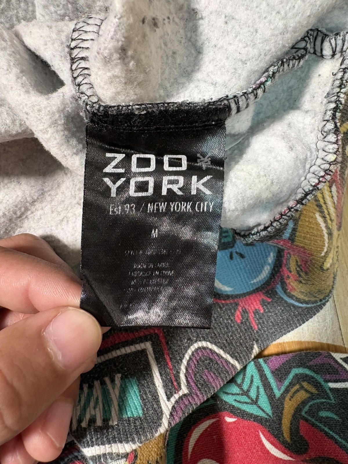 Zoo York Vintage Zoo York AOP Graffiti Hoodie Cyber-Y2K Skate Size M Size US M / EU 48-50 / 2 - 9 Thumbnail