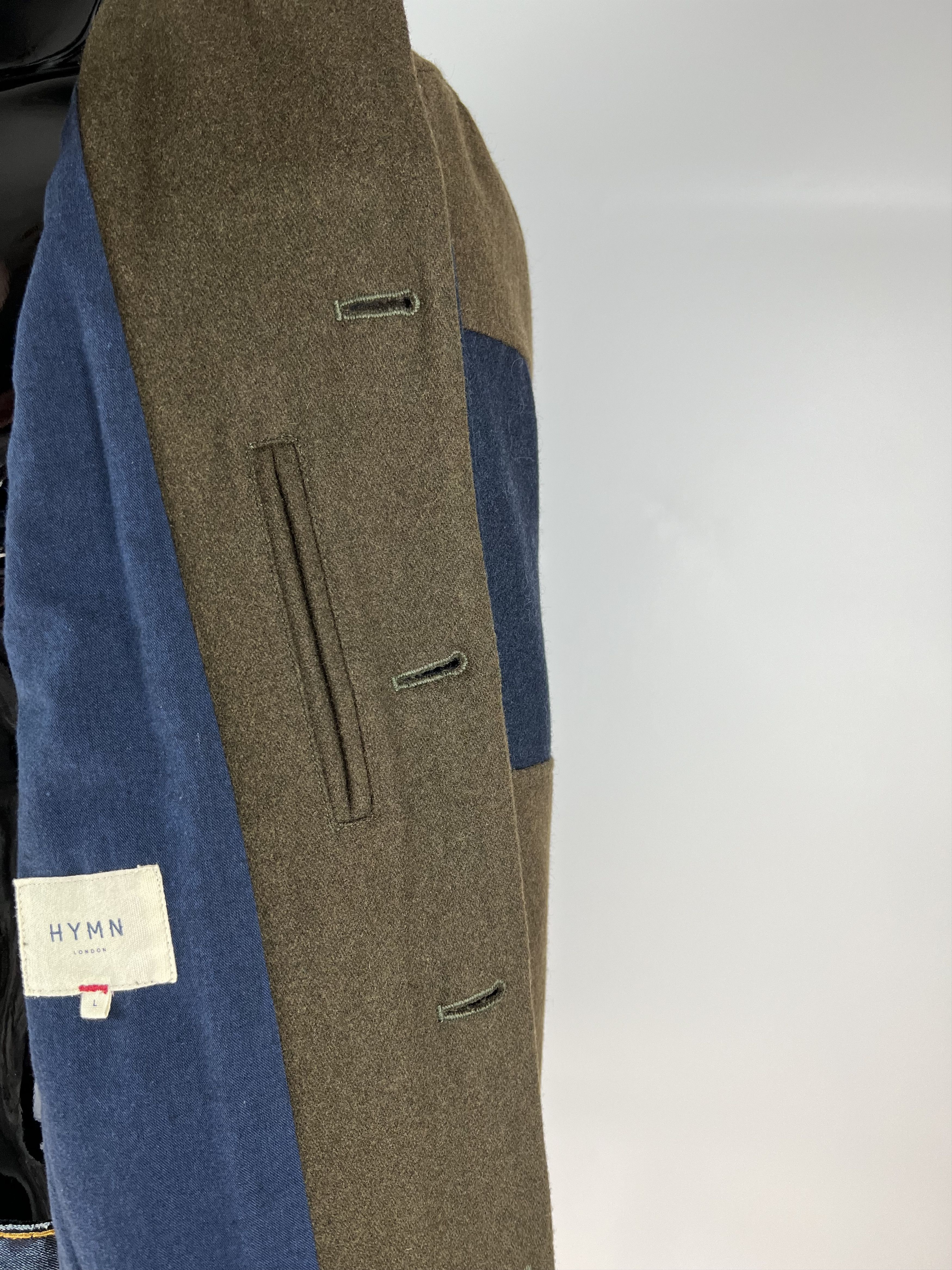 Designer HYMN London Wool Heavy Coat Size M/L Size US M / EU 48-50 / 2 - 7 Thumbnail