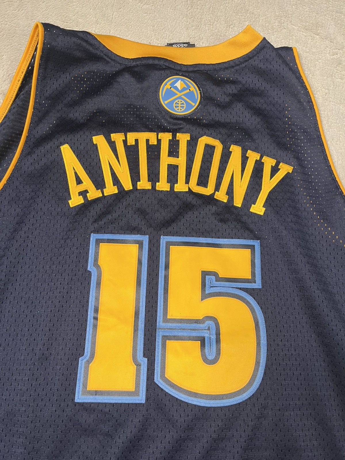 Adidas Adidas NBA Denver Nuggets Carmelo Anthony Stitched Jersey Size US XL / EU 56 / 4 - 5 Thumbnail