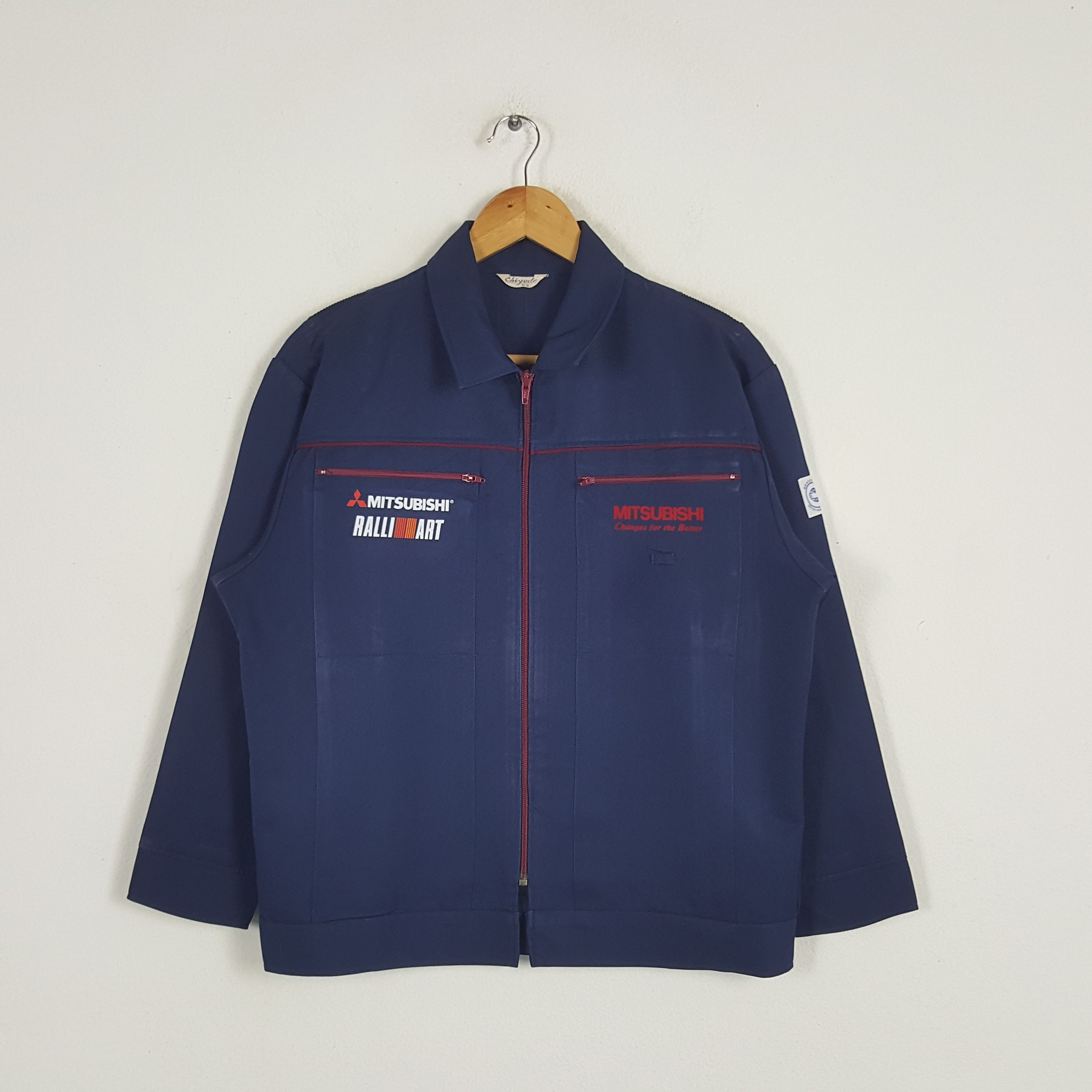 Japanese Brand × Vintage Vintage Mitsubishi Ralli Art Japanese Racing Custom Jacket Size US M / EU 48-50 / 2 - 3 Thumbnail