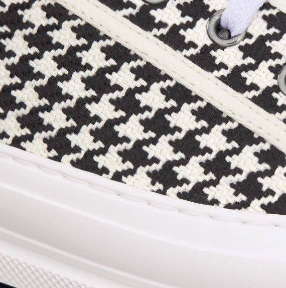 Dior o1w1db10924 Platform Low-Top Sneakers in White Black Size US 12 / IT 42 - 5 Thumbnail