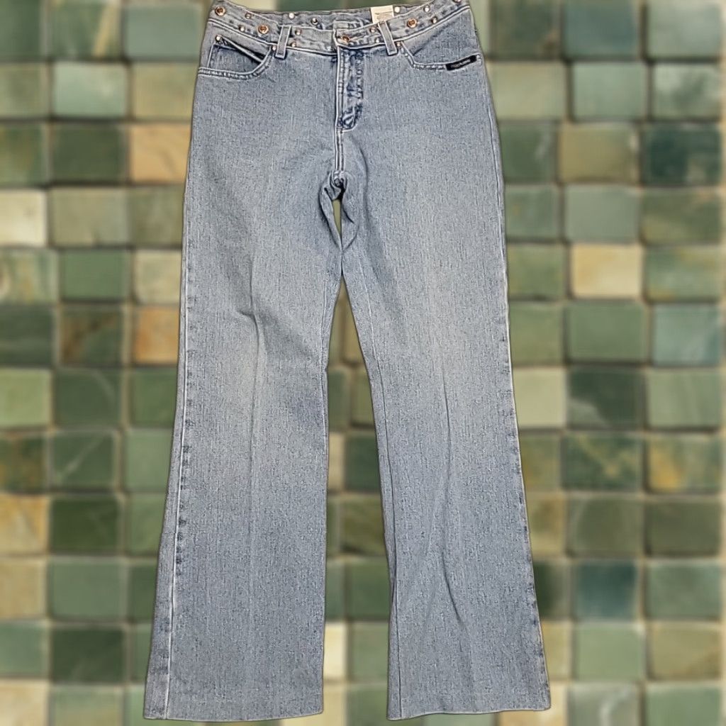 Vintage VINTAGE Rockies Jeans Women 29 9 30x30 Blue Denim Western Horse Riding 90s Y2K Womens Jeans Size 29" - 1 Thumbnail