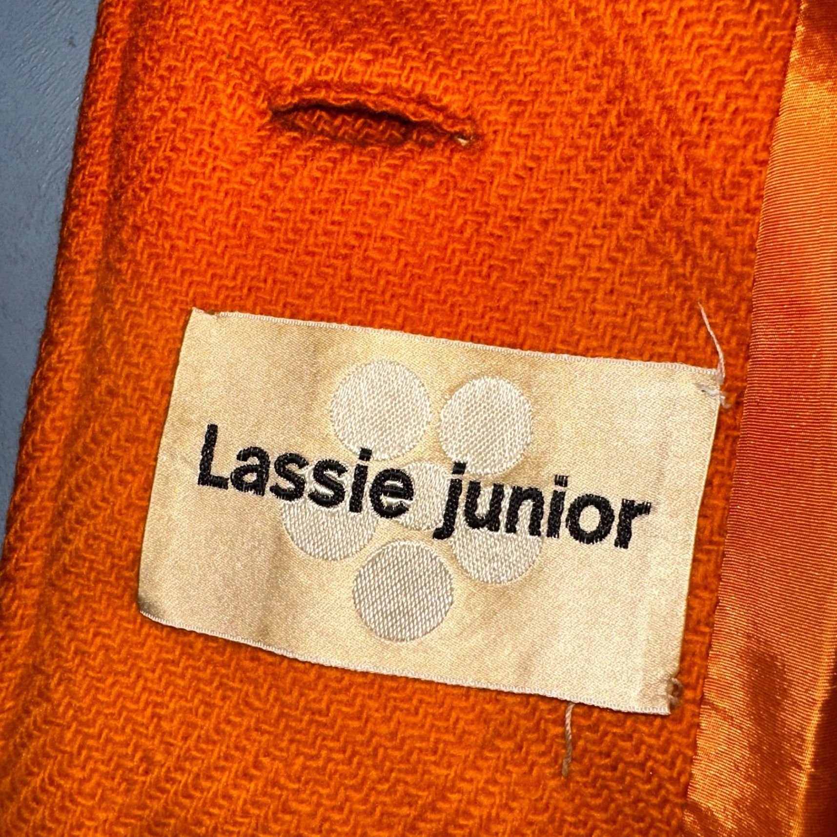Etro VINTAGE Lassie Junior Orange Wool Coat 1960s Retro Mod Button-Up Women S Fall Winter Spring Size S / US 4 / IT 40 - 2 Thumbnail