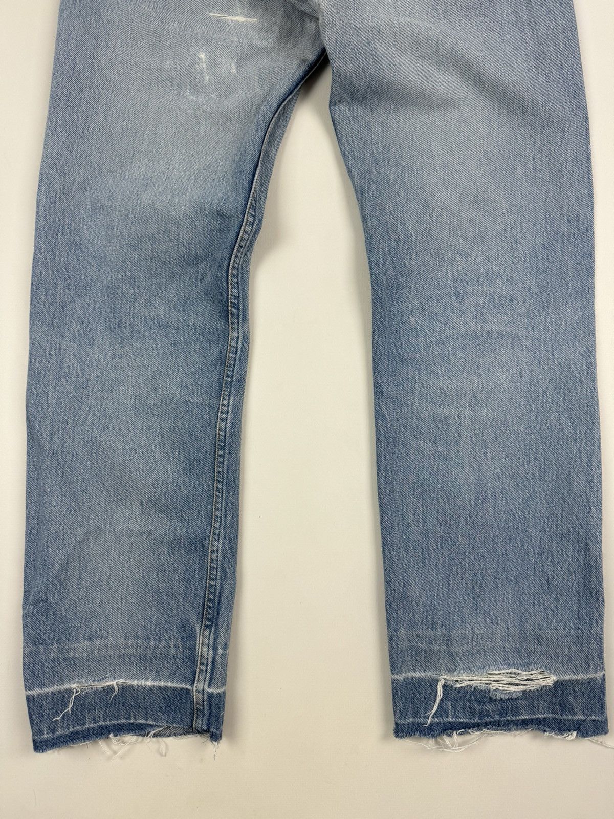 Levi's 1990’s Vintage Levi’s 501 Repaired Washed Denim Jeans USA Size US 31 - 17 Thumbnail
