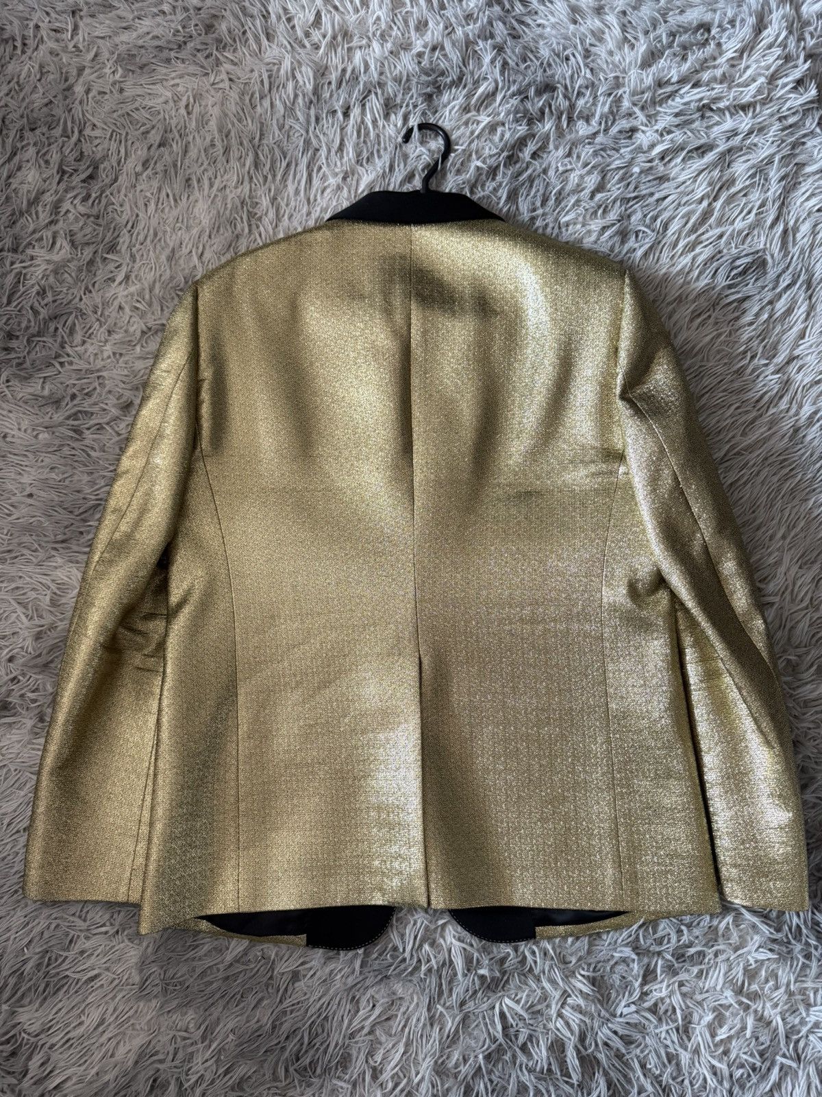 Celine × Hedi Slimane Gold blazer Size 42S - 2 Thumbnail