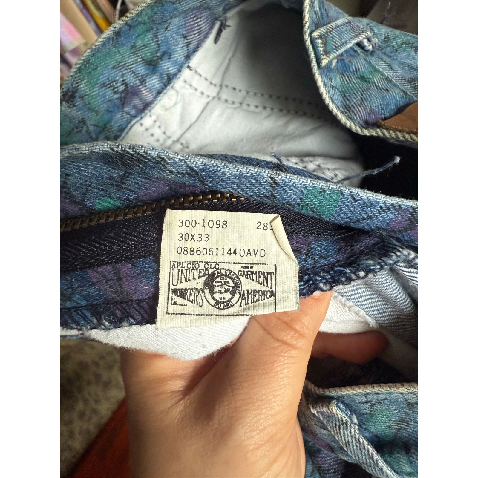Lee 80's Lee Purple Blue High Waist Mom Denim Jeans 30X33 13M Size 30" / US 8 / IT 44 - 6 Thumbnail