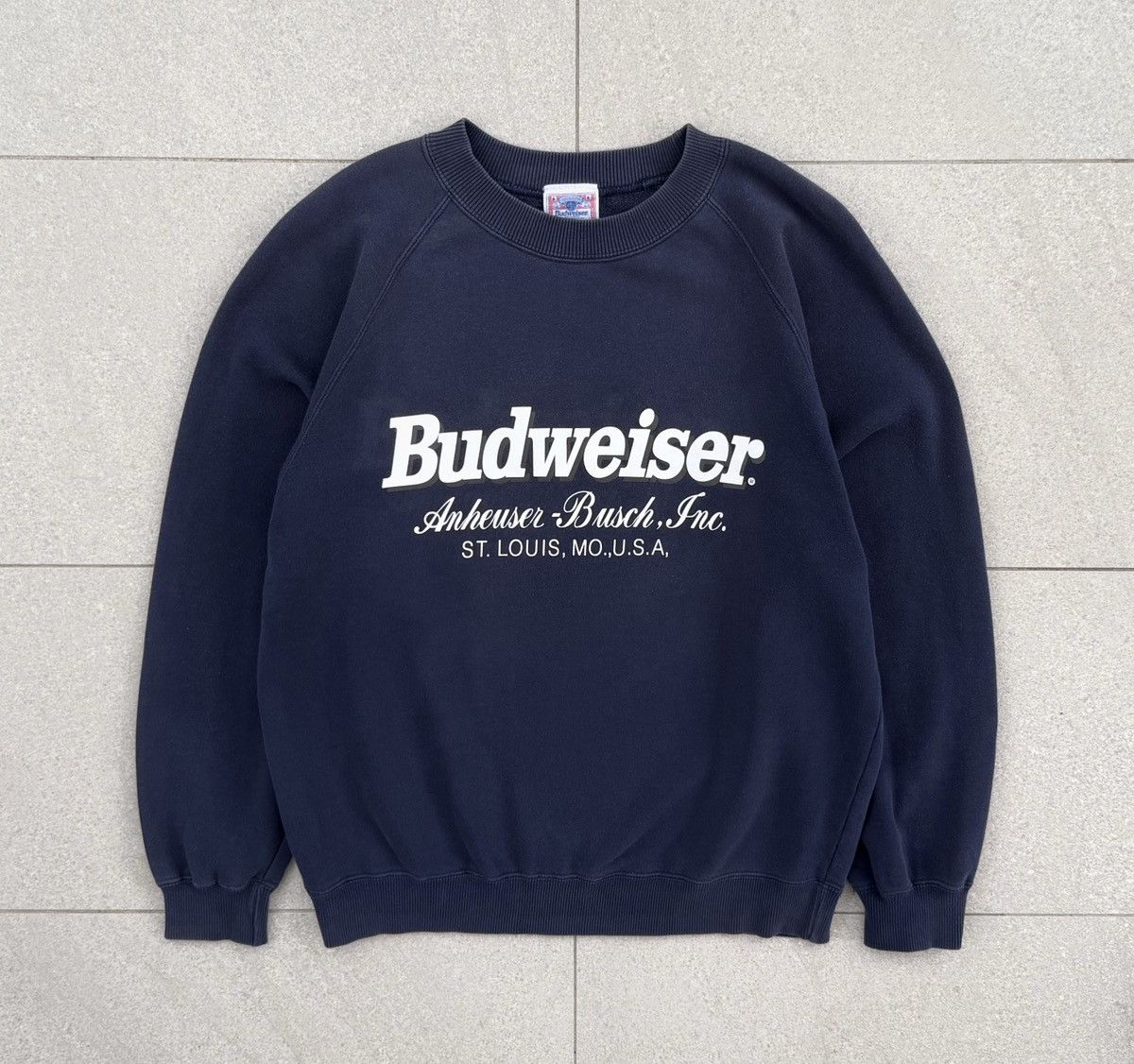 Budweiser Vintage Budweiser Sweatshirt Navy Vintage Style Crewneck Size US M / EU 48-50 / 2 - 4 Thumbnail