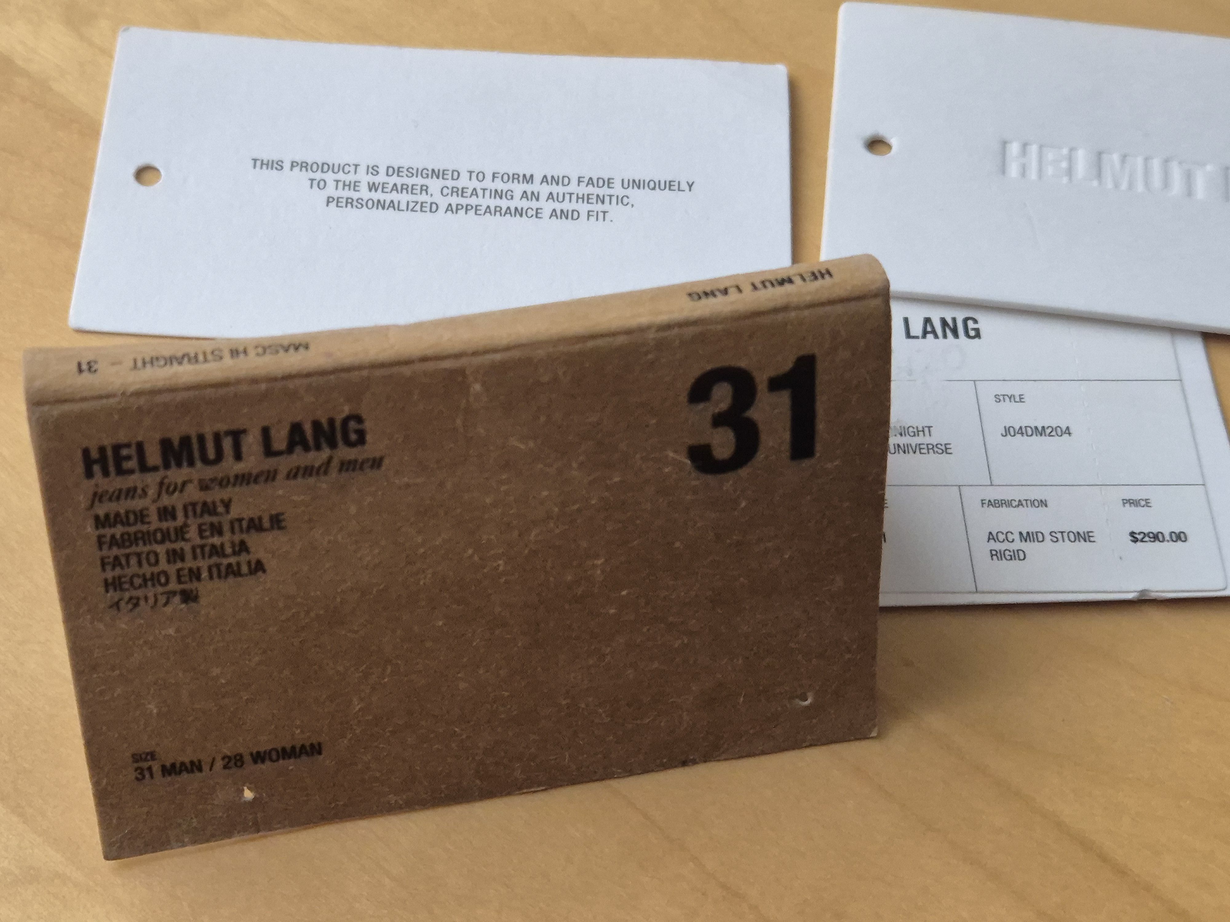 Helmut Lang Masc Hi Straight jean Size US 31 - 9 Thumbnail