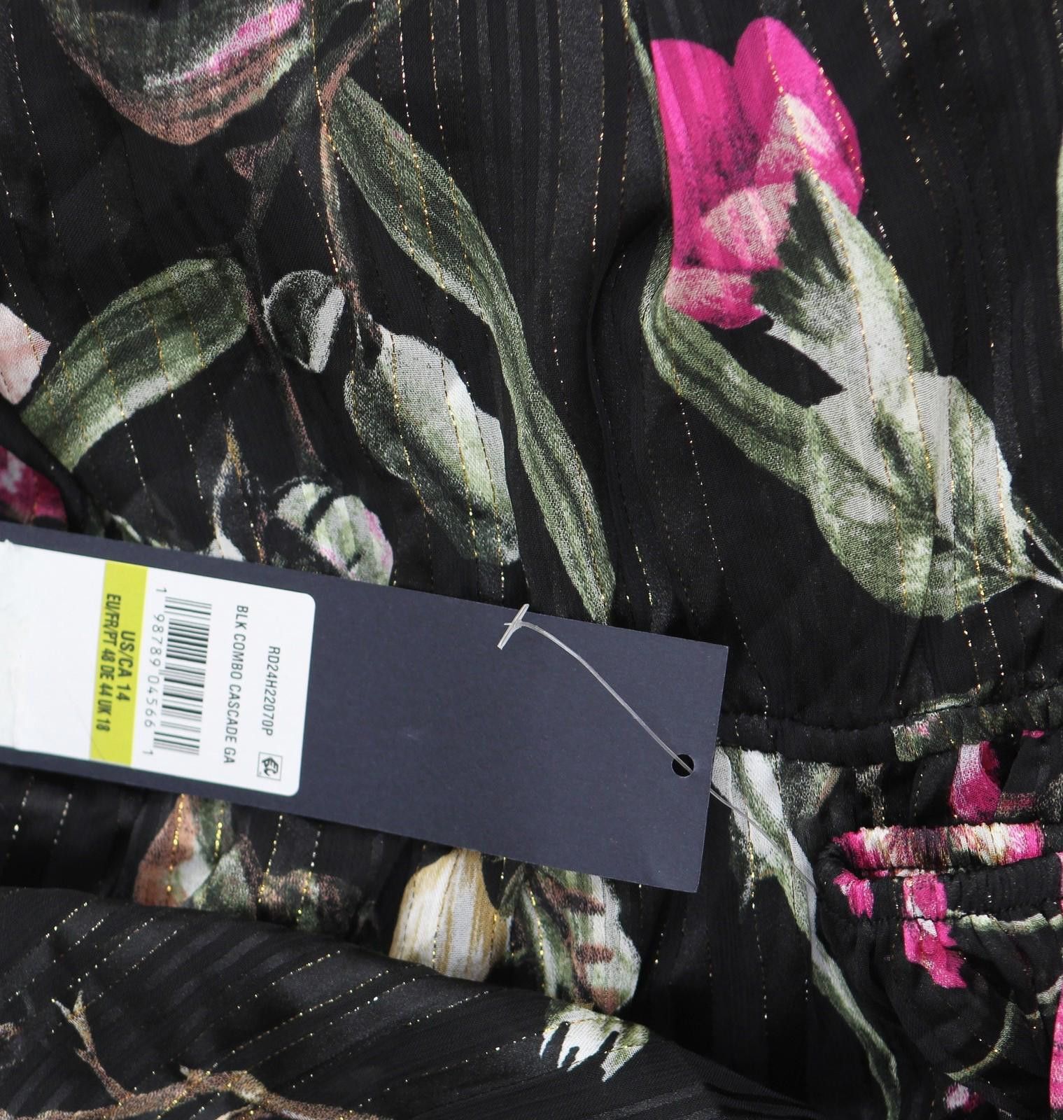 Other New Rachel Rachel Roy Maxi Dress Cascade Garden Black 14 Size XL / US 12-14 / IT 48-50 - 4 Thumbnail