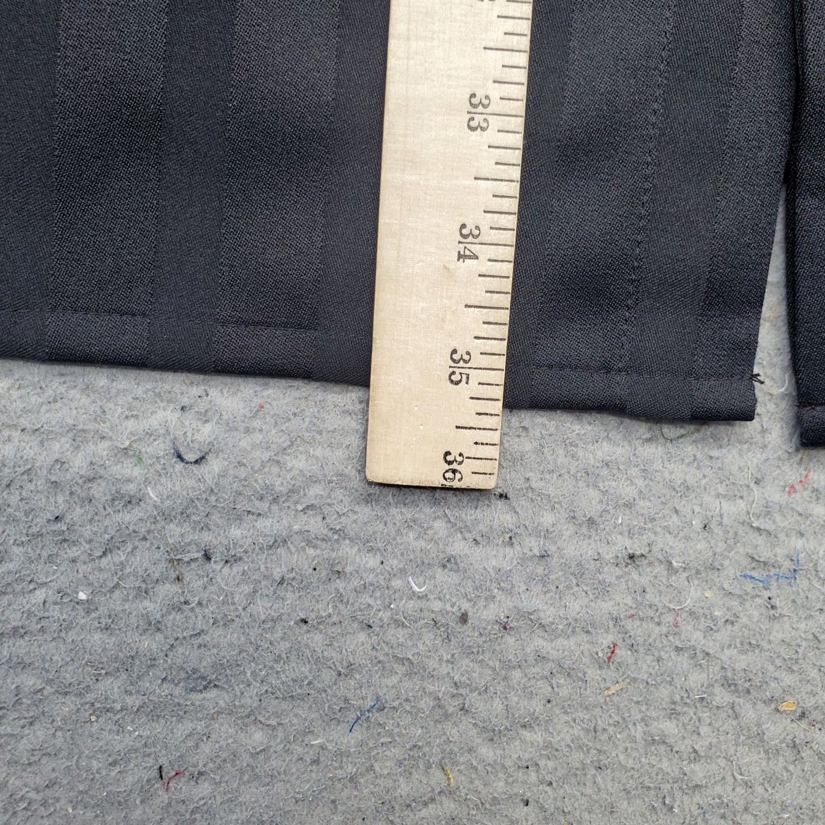 Vintage Montique Stripes Formal Shirt Mens XXL Black Collared Inside Button Up Size 48R - 5 Thumbnail