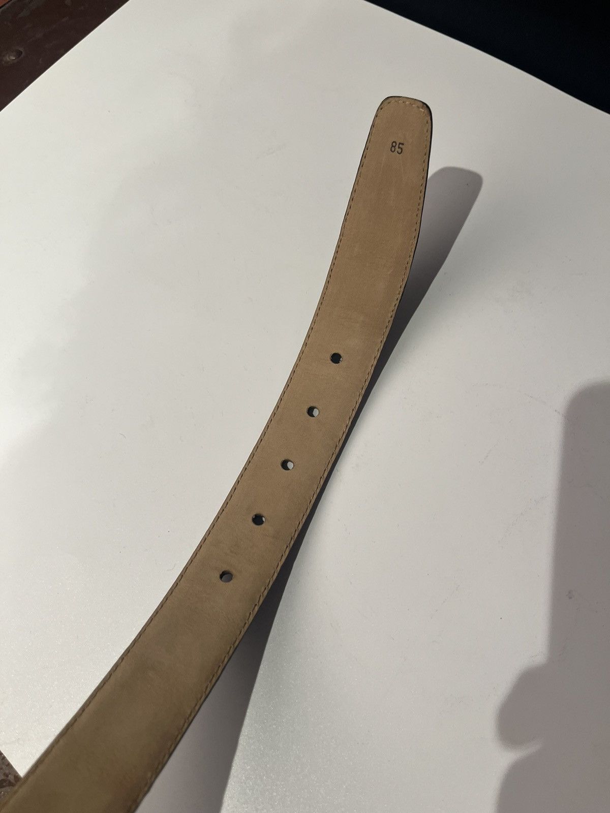 Vintage erreghé genuine crocodile leather belt Italian DS 70’s Size 32 - 6 Thumbnail