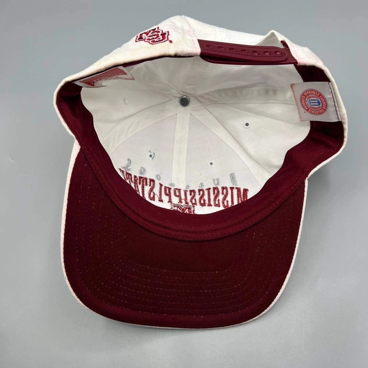 Twins Enterprise Inc. Mississippi State Bulldogs Hat Men White Snap Back Cap New Size ONE SIZE - 9 Thumbnail