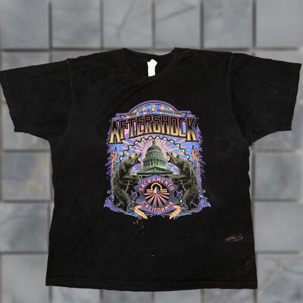 Vintage VINTAGE 2021 AfterShock Concert T-Shirt Black XL Metallica Misfits Cypress Hill Men's T-Shirt XL Black Bands Concert Memorabilia Size US XL / EU 56 / 4 - 1 Thumbnail