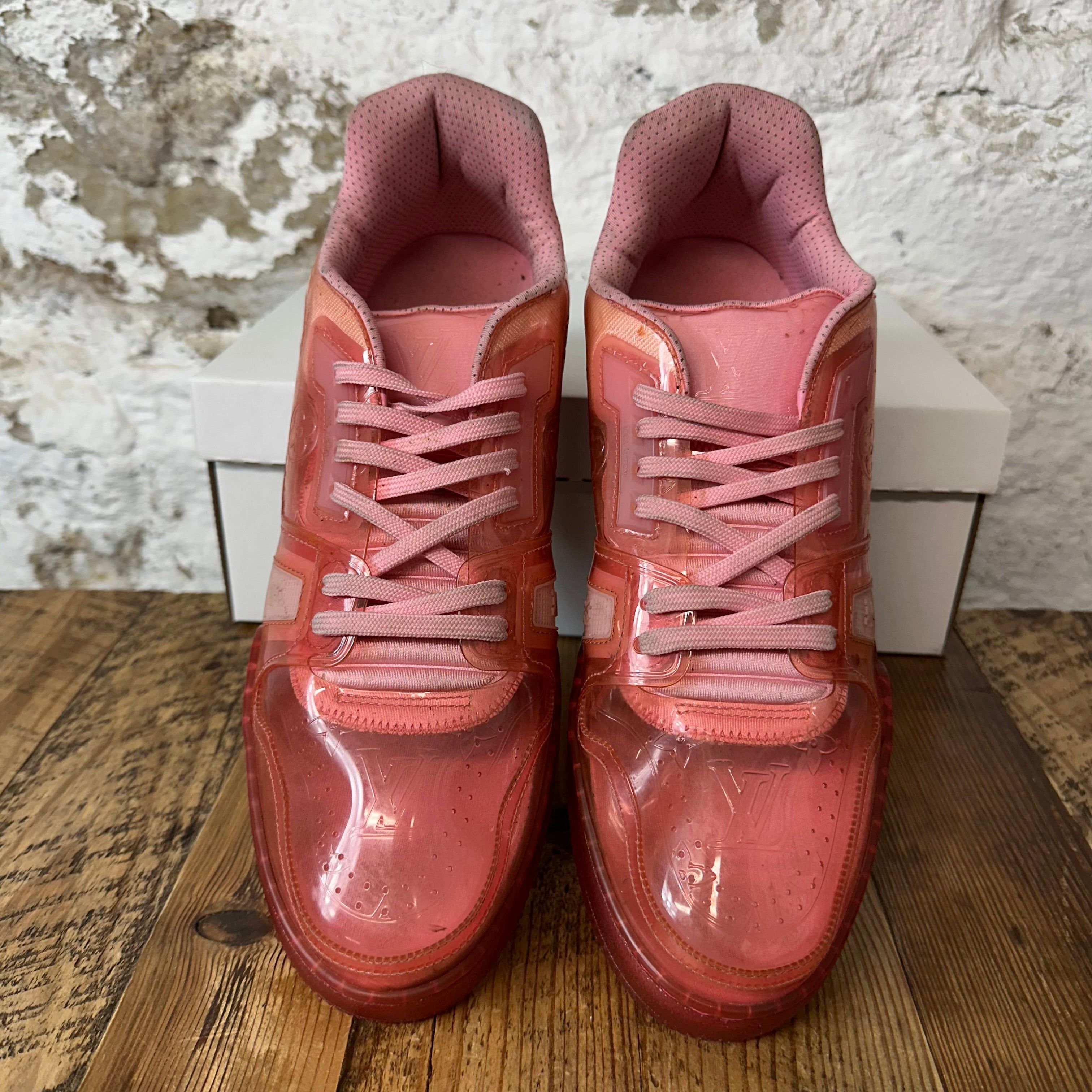 Louis Vuitton Louis Vuitton Transparent Pink Trainer Sz 11.5 (10LV) Size US 11.5 / EU 44-45 - 4 Thumbnail