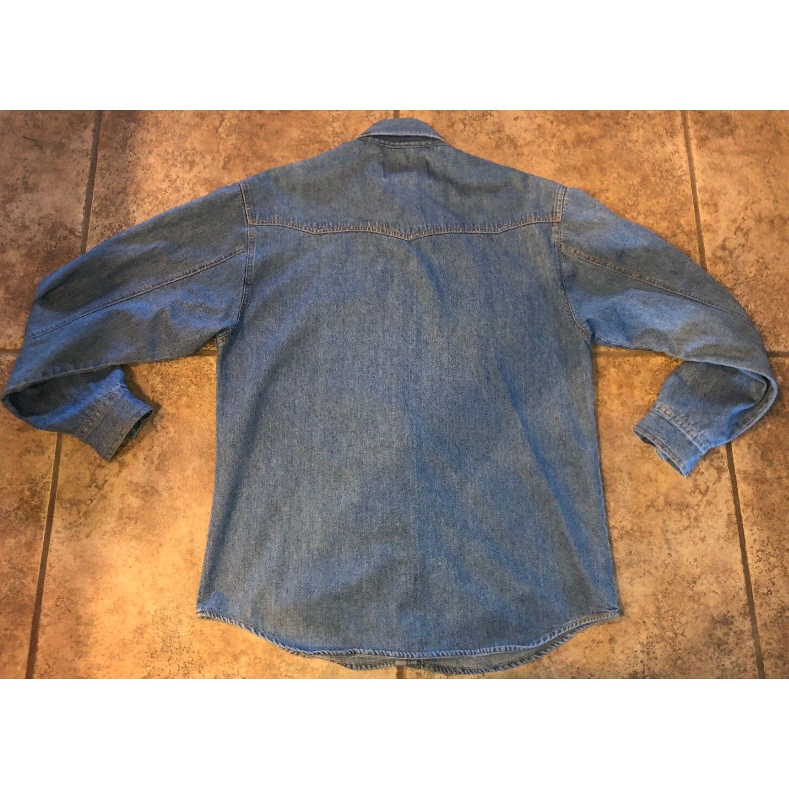Harley Davidson VINTAGE Harley Davidson Women's Casual Shirt Cotton Blue Size M Snap Button Front Size M / US 6-8 / IT 42-44 - 5 Thumbnail