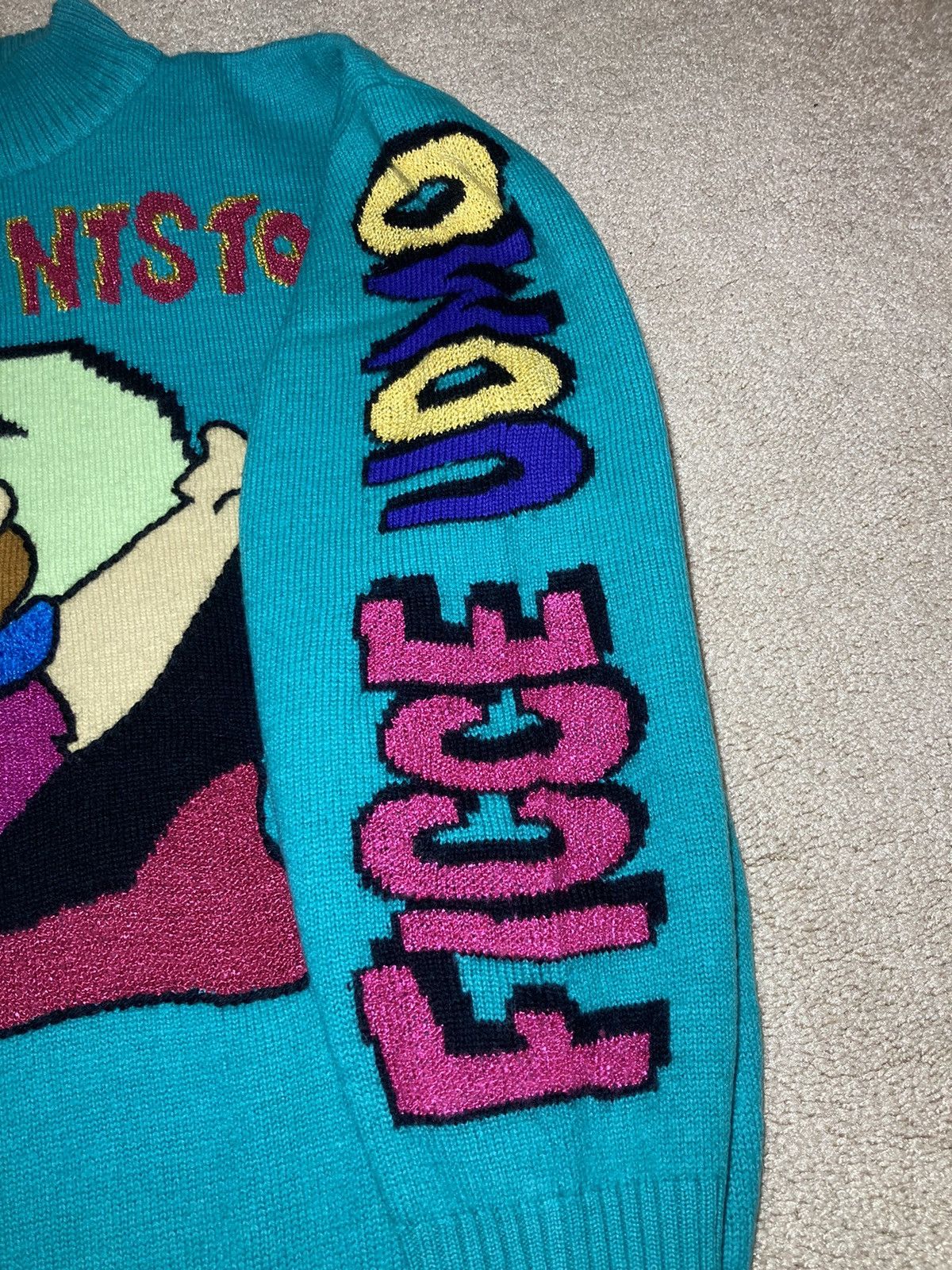 Japanese Brand AW91 Ficce Yoshiyuki Konishi Fred Flintstone Knit Sweat Uomo Size US M / EU 48-50 / 2 - 6 Thumbnail