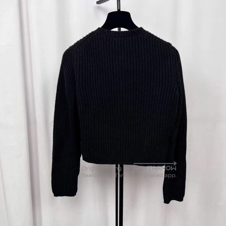 Miu Miu Miu Miu 40 Black sweater cardigan Size M / US 6-8 / IT 42-44 - 2 Thumbnail