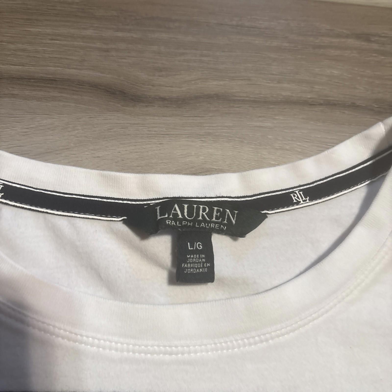 Polo Ralph Lauren Lauren Ralph Lauren Women’s Striped Short Sleeve Shirt Large Size L / US 10 / IT 46 - 2 Thumbnail