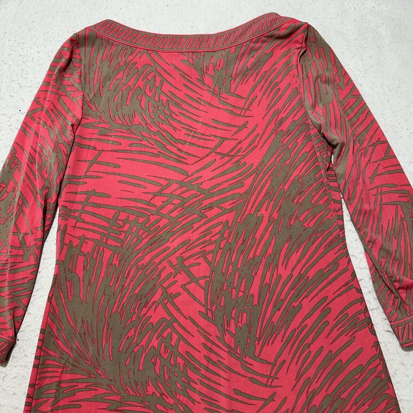 Other UK BCBGMaxAzria Small Pink 3/4 Sleeve Pullover Shift Dress Size S / US 4 / IT 40 - 11 Thumbnail