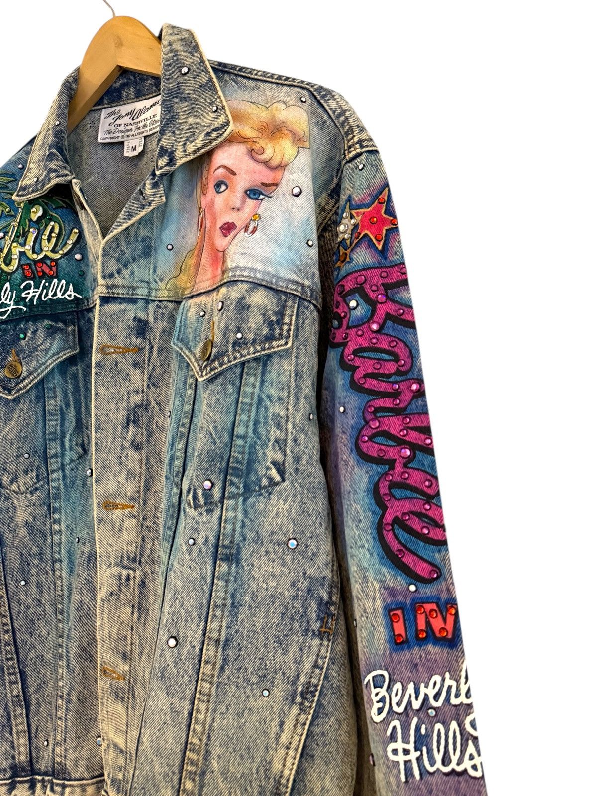 Designer 1987 Tony Alamo Barbie Shopping Beverly Hills Denim Jacket M Size M / US 6-8 / IT 42-44 - 16 Thumbnail