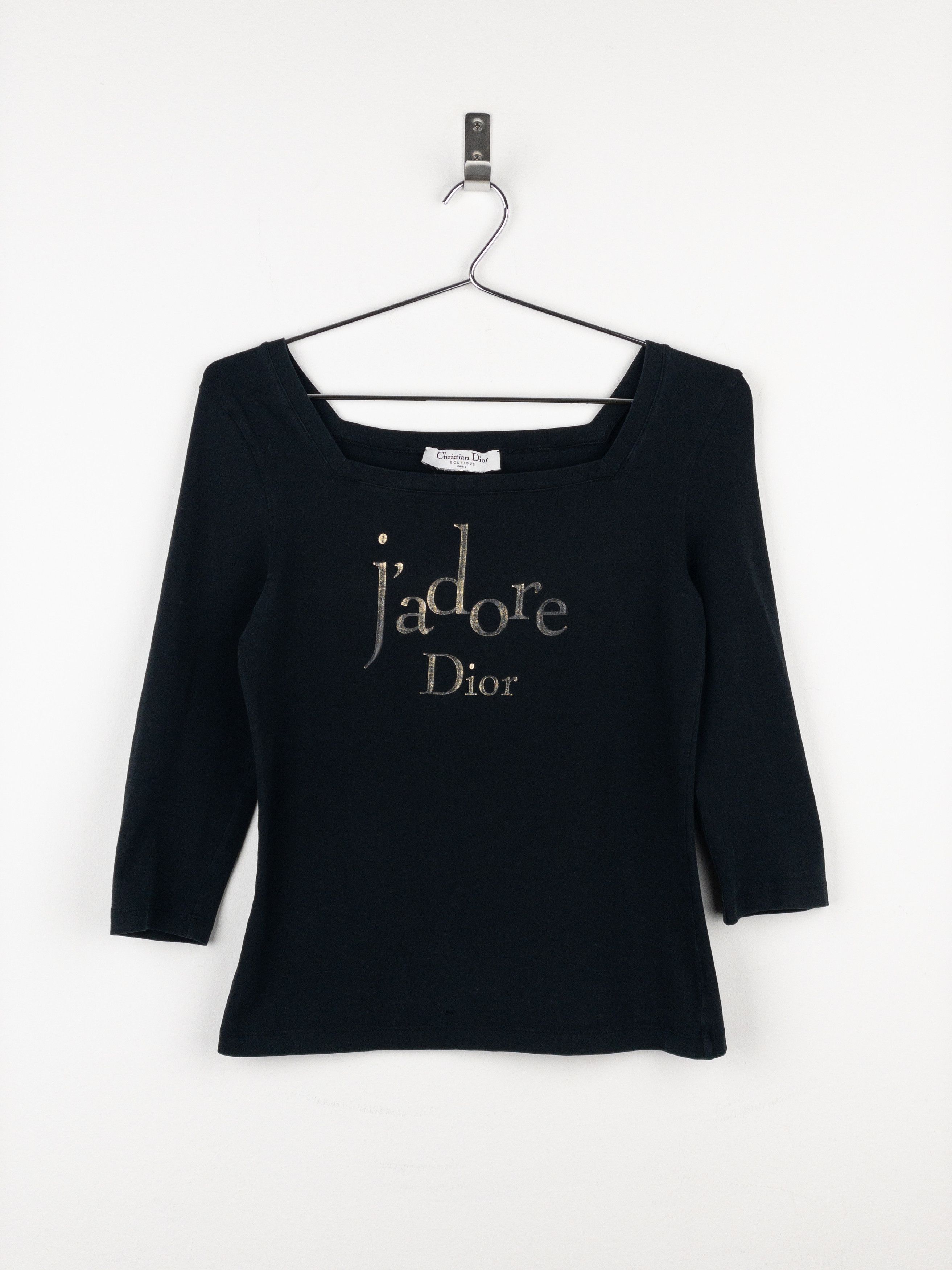 ✴︎　JADORE DIOR 長袖Tシャツ Christian Dior Vintage J'ADORE Logo Long Sleeve Top #38 T-shirt