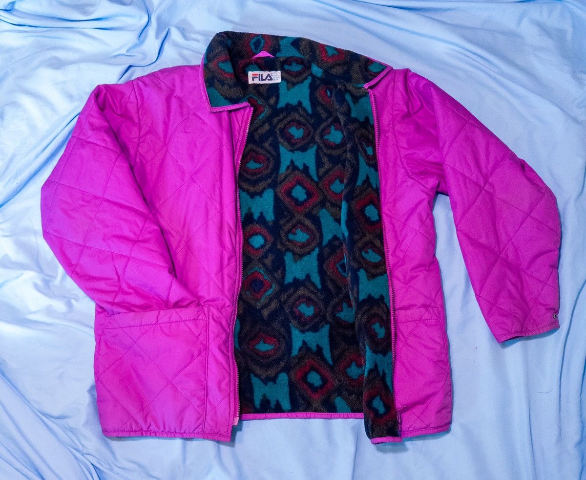 Fila Retro FILA puffer jacket, hot pink Size M / US 6-8 / IT 42-44 - 1 Thumbnail