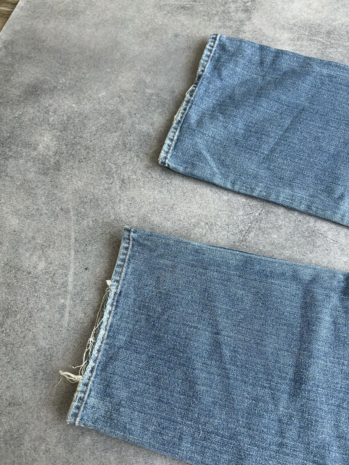 Japanese Brand Vintage Machine Distressed denim baggy jeans mens Size US 32 / EU 48 - 8 Thumbnail