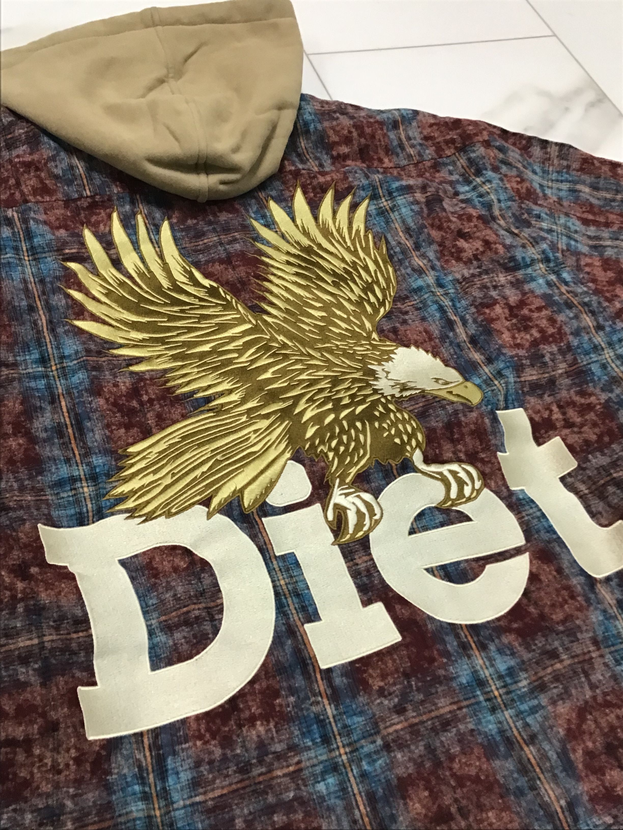 Diet Starts Monday DIET STARTS MONDAY Eagle Hooded Flannel Size US XL / EU 56 / 4 - 5 Thumbnail