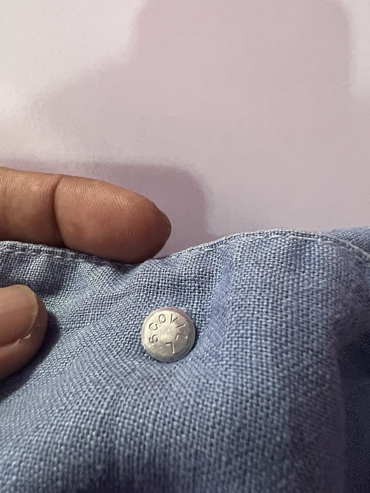 Other 🔥 Light blue soft chore jacket SMD francais de grande Size US L / EU 52-54 / 3 - 7 Thumbnail