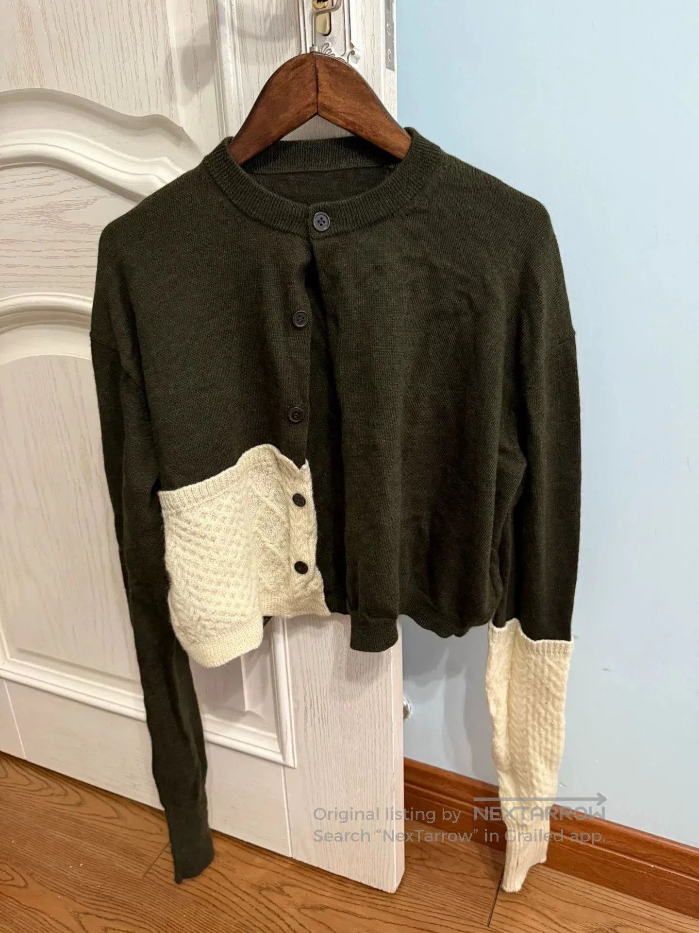 Y's Y's Colorblock Knit Short Jacket. Size M / US 6-8 / IT 42-44 - 2 Thumbnail