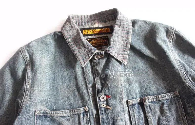 Neighborhood Neighborhood Four-pocket Destroyed Oiled Washed Denim Jack Size US M / EU 48-50 / 2 - 3 Thumbnail