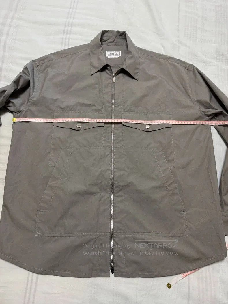 Hermes Hermes Gray Casual Shirt Jacket. Size US M / EU 48-50 / 2 - 4 Thumbnail