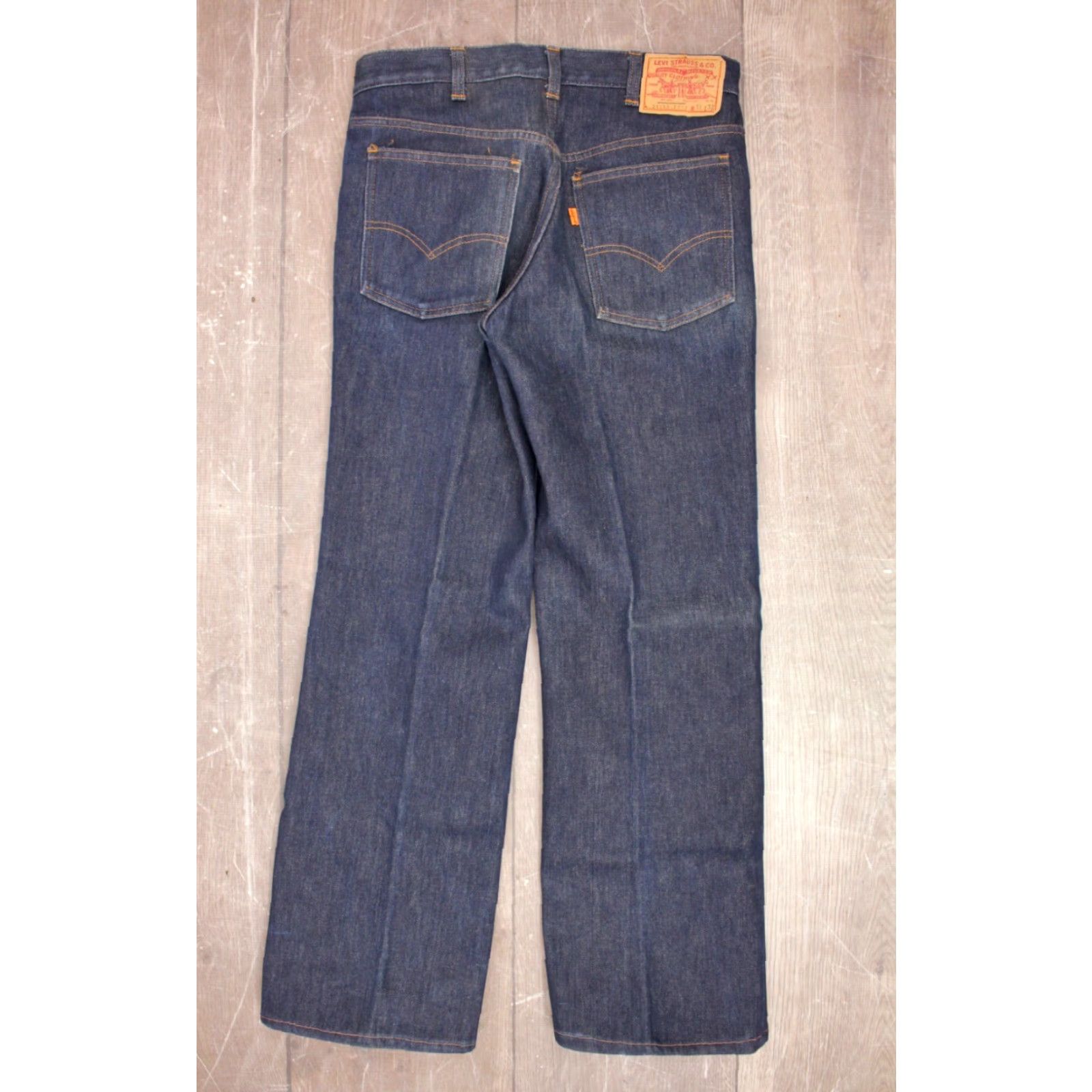 Levi's VINTAGE Men's VTG 1980s Fleece Lined Orange Tab Levi's 517 Jeans Sz 31x30 80s Bootcut Levi's Jeans Mens 80s Denim Blue Size US 31 - 3 Thumbnail