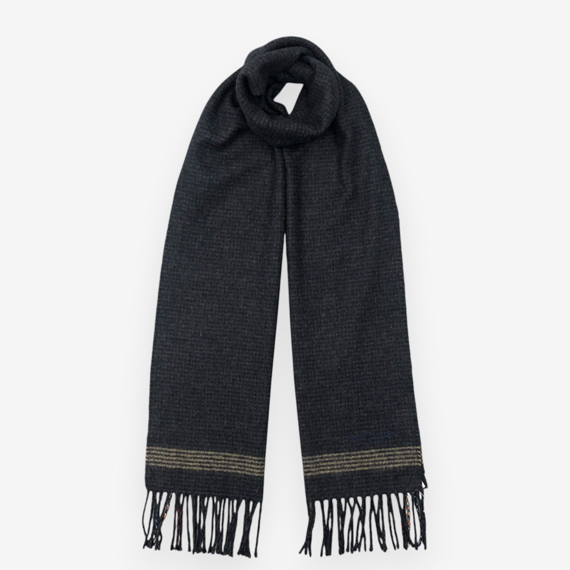 Paul Smith Vintage Paul Smith Scarf Muffler Wool Winter Fringe Scarves Size ONE SIZE - 1 Thumbnail