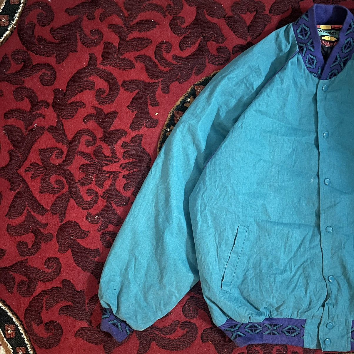 Vintage Bomber Jacket Wrangler Vintage 80s Size US XXL / EU 58 / 5 - 2 Thumbnail