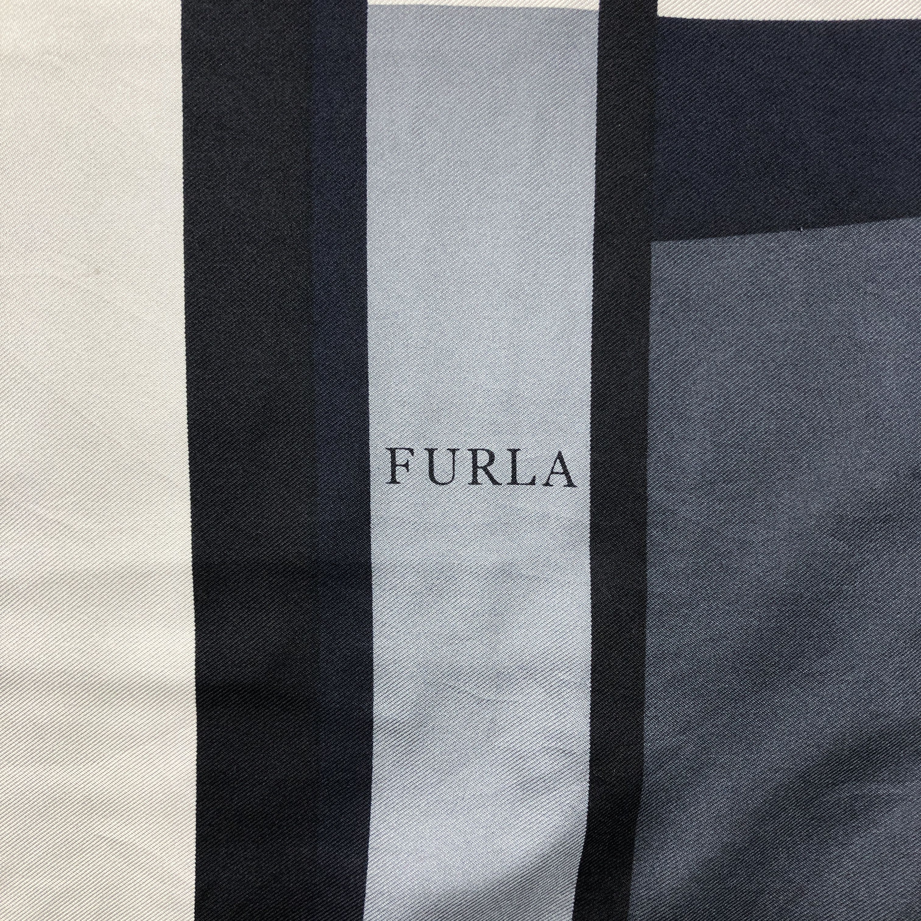 Furla × Vintage Vintage Furla SILK Scarf Twill Stole Wraps Scarves Size ONE SIZE - 13 Thumbnail