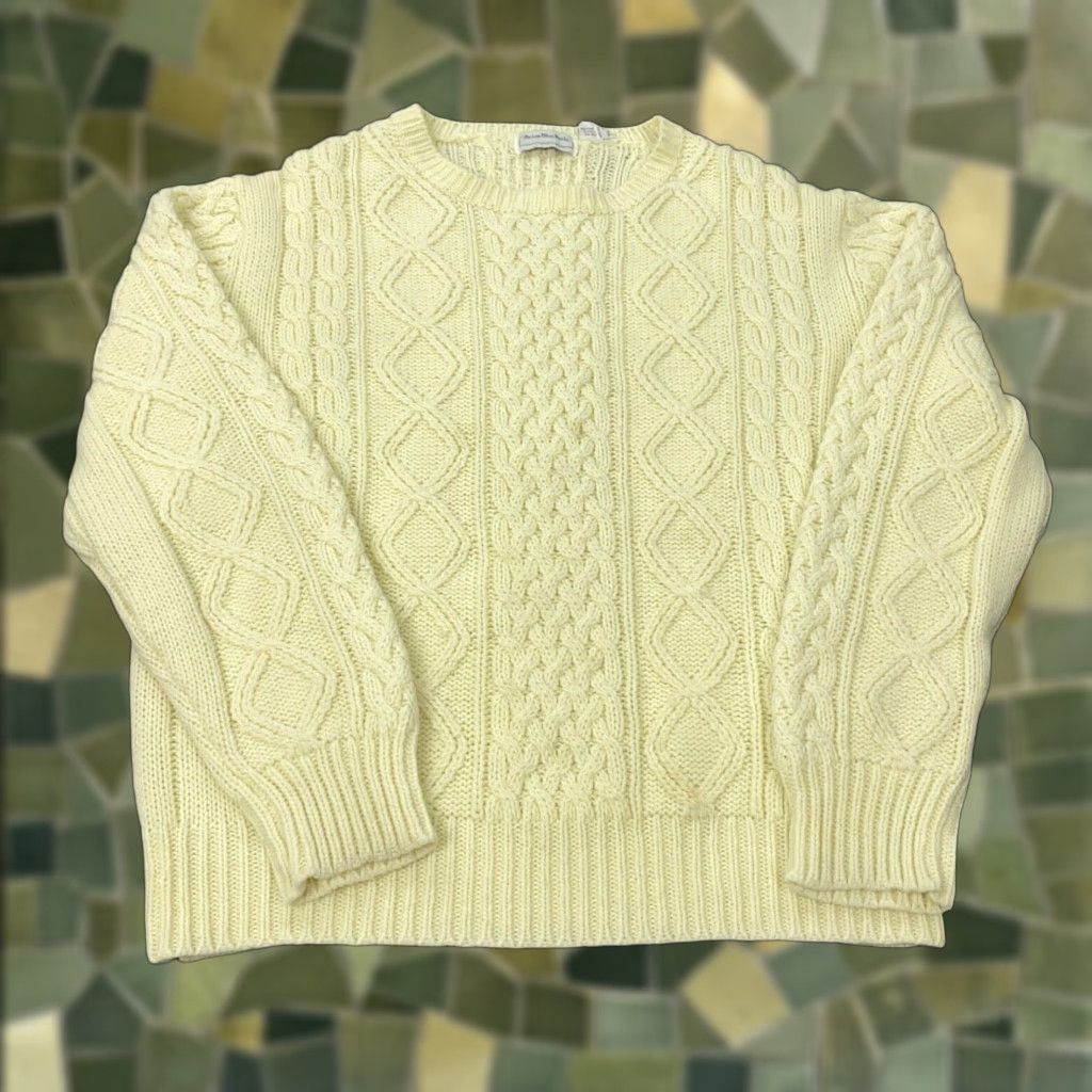 Vintage VINTAGE Brian MacNeil Sweater Mens XL Ivory Crew Neck Cable Knit Pullover Casual Size US XL / EU 56 / 4 - 1 Thumbnail