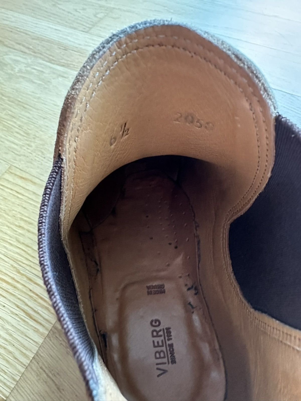 3sixteen × Viberg Viberg x 3Sixteen Natural Waxed Flesh Chelsea Size US 6.5 / EU 39-40 - 7 Thumbnail