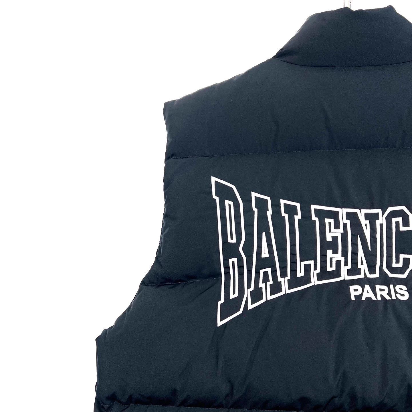 Balenciaga Balenciaga Black Embroidered Down Vest Sz 48 Size US M / EU 48-50 / 2 - 5 Thumbnail
