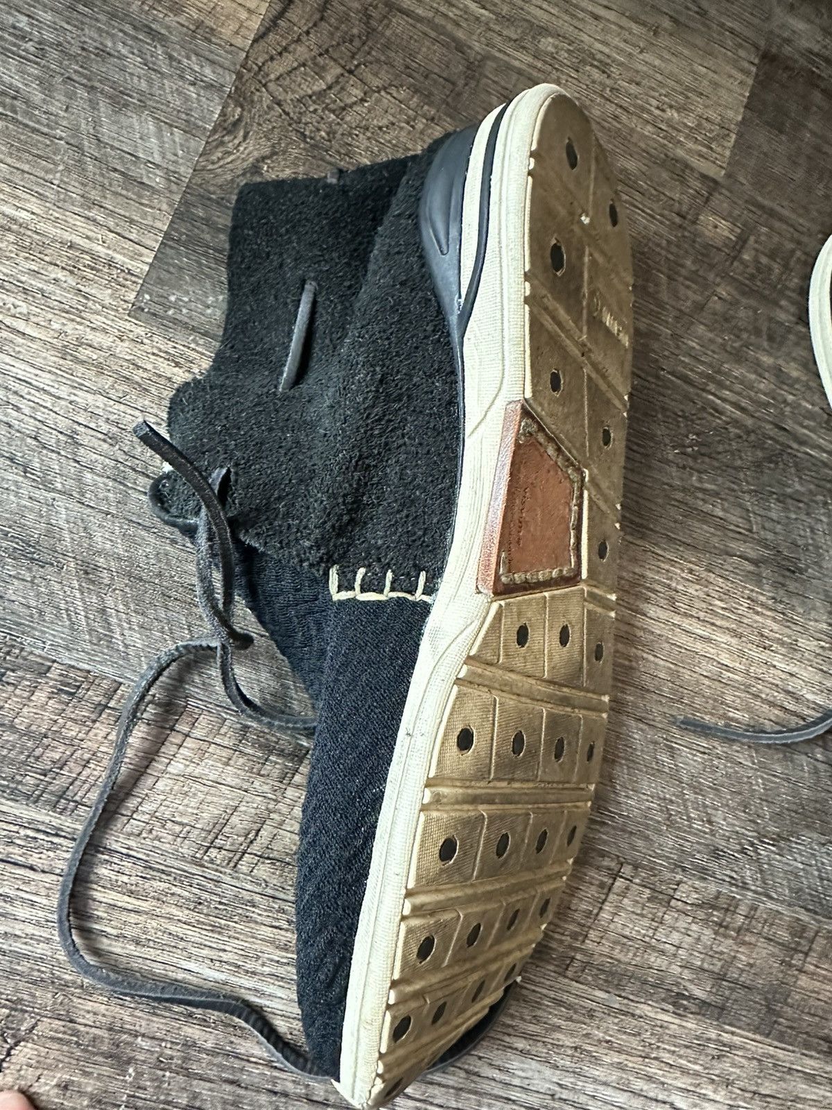 Visvim Visvim Huron Mesh Moc Folk 10.5 Black Size US 10.5 / EU 43-44 - 8 Thumbnail