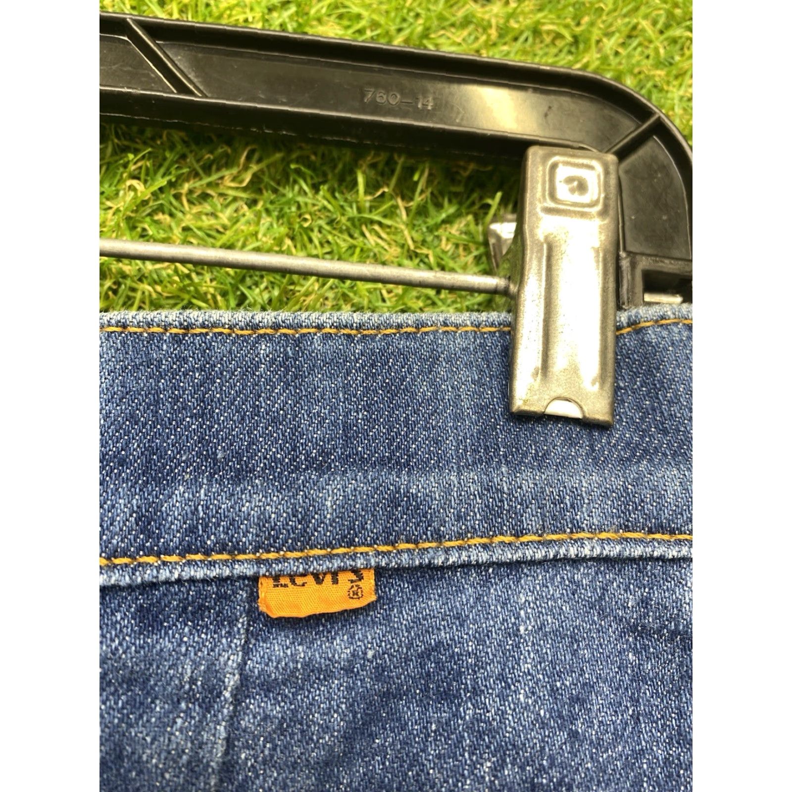 Levi's VINTAGE Levi's Jeans - 1970s Orange Tab Wide-Leg 28x32 High Rise Denim Blue Mens Size 28" / US 6 / IT 42 - 3 Thumbnail