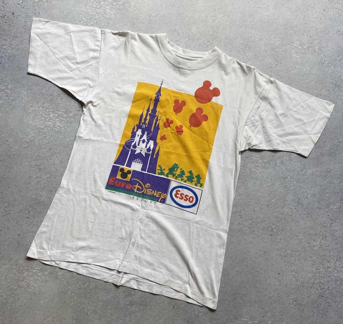 Disney Vintage 90s Esso Disney Eurodisney resort graphic t-shirt Size US M / EU 48-50 / 2 - 2 Thumbnail