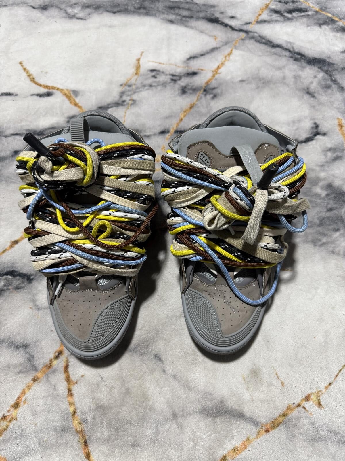 Lanvin Lanvin Curb Grey Multi Laces - Sz 12US Size US 12 / EU 45 - 2 Thumbnail